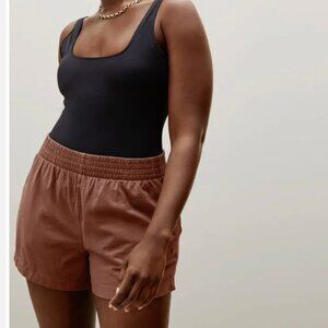 NWT Everlane Retro Jersey Short Brown